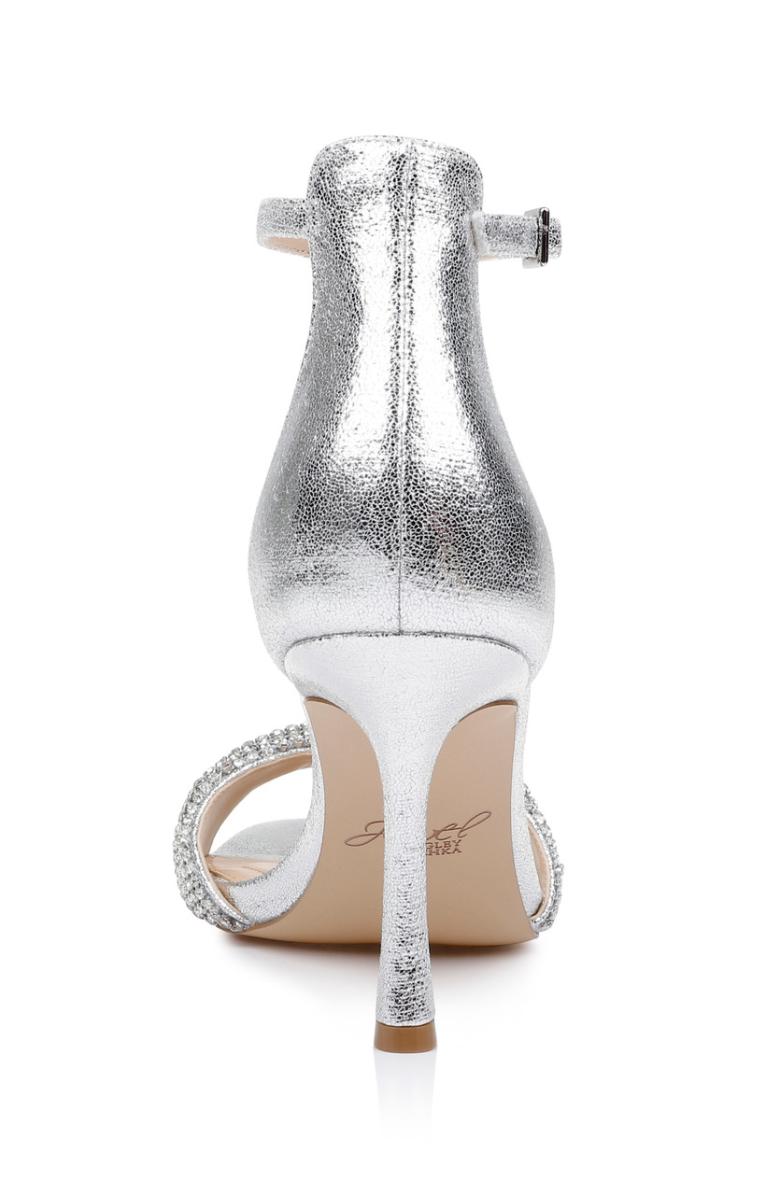 Badgley Mischka Yesica Stiletto With Crystal-Encrusted Strap Black | Women Stiletto