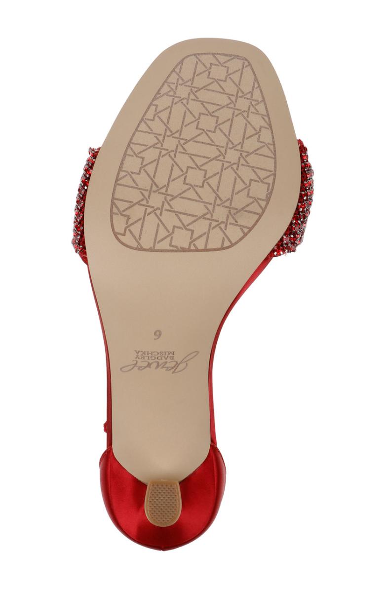 Badgley Mischka Yesica Stiletto With Crystal-Encrusted Strap Black | Women Stiletto