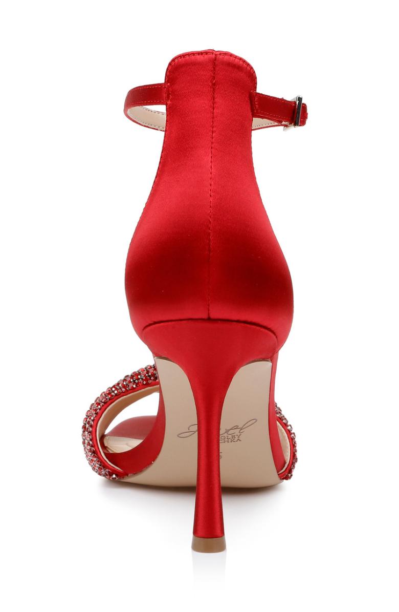 Badgley Mischka Yesica Stiletto With Crystal-Encrusted Strap Black | Women Stiletto