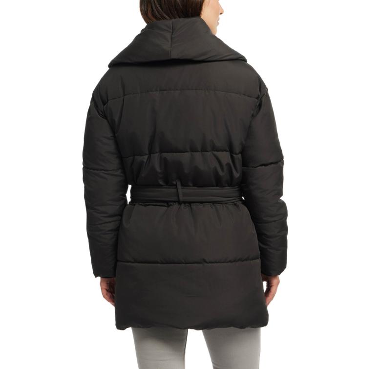 Badgley Mischka Yoko Shawl Collar Puffer Jacket Houndstooth | Women Outerwear